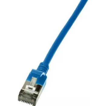 LogiLink Cable de red Slim Cat6a RJ45, 0,3 m, azul