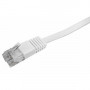 Logilink Cable de red plano Cat5e U/UTP RJ45, 1 m, blanco