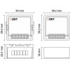 OXT T210GL módulo WiFi Tuya para puerta de garaje, sin sensor