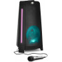 MEDION P61552 Altavoz de fiesta Bluetooth con micrófono y radio FM, 2 x 22 W RMS, negro