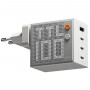 SHARGE Pixel 100 Cargador GaN, 100W, 3x USB-C, 1x USB-A - blanco