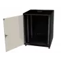 IT-BUDGET armario de red SJB de 19 pulgadas, 12U, 600x600 mm (anxpr), puerta de cristal, panel trasero, negro