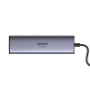 UGREEN 60515 adaptador multipuerto USB-C 7 en 1, 4K HDMI, Gigabit Ethernet, 100 W PD, gris