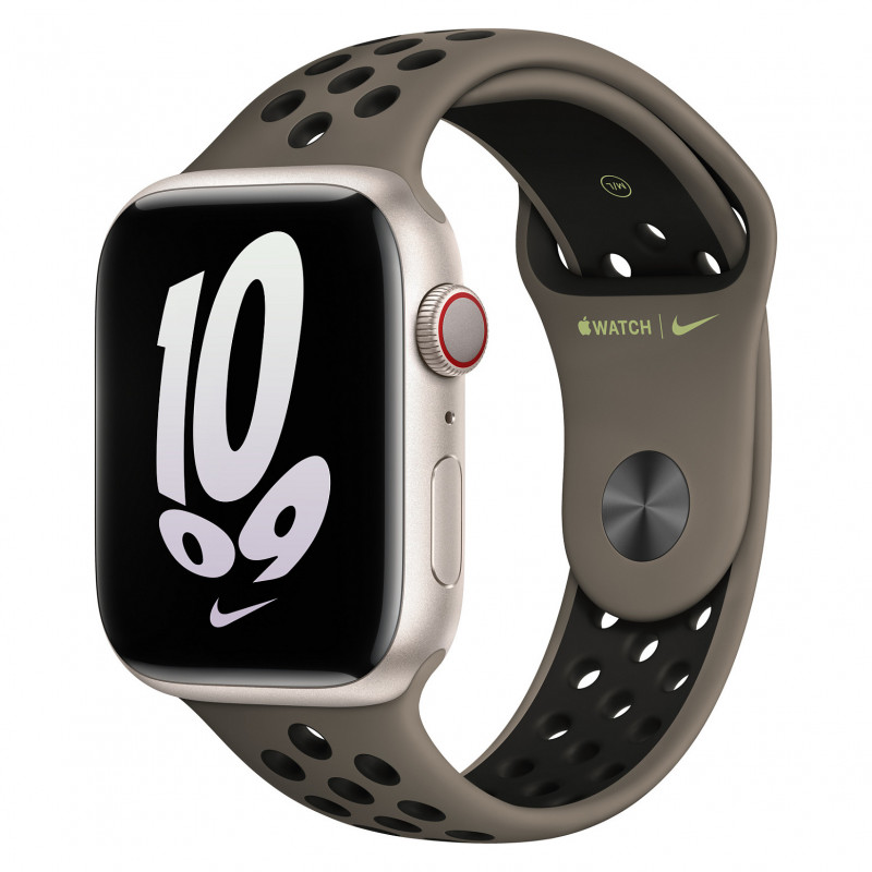 Apple Watch correa deportiva Nike 45mm – Olive Grey/negro