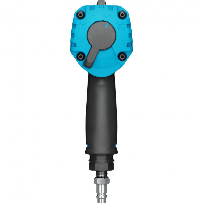 HAZET 9013MTT Twin Turbo llave de impacto neumática 3/4 pulgadas, 1890 Nm par de aflojamiento, negro/azul
