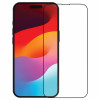 dbramante1928 eco-shield Protector de pantalla para Apple iPhone 15, borde negro
