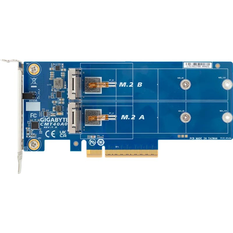 Gigabyte CMT40A0 tarjeta controladora RAID M.2 interna, PCIe