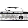Geemarc KBSV3 Teclado USB, distribución alemana (QWERTZ), blanco