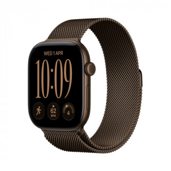 Apple Watch Series 12 GPS + Cellular 42mm caja de aluminio bronce oscuro con Milanese Loop bronce oscuro