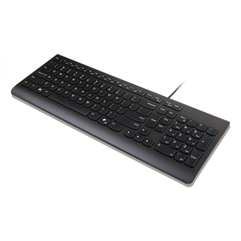 Lenovo Essential Teclado con cable AI, inglés de EE. UU. con símbolo del euro