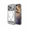 Funda Zagg Santa Cruz Snap Metallic con soporte para iPhone 18 Pro / 17 Pro, plata