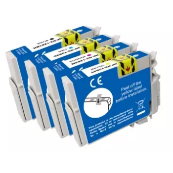Multipack de cartuchos de tinta compatibles G&G para Epson T1285 (C13T12854012), negro/cian/magenta/amarillo