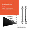 Soporte para videowall dvLED Vogel's INT 8233 para LG serie LSCB, negro
