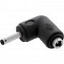 InLine® adaptador DC, 3,5 x 1,35 mm, conector macho/hembra, en ángulo, negro