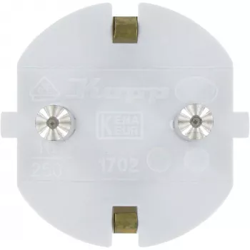 Kopp Conector macho Schuko, carcasa de una pieza, hasta 3x1,5 mm², 16A, 250V~, IP20 (16731N)