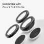 Zagg Glass Elite Anillos de cámara antirreflejo para iPhone 18 Pro Max / 17 Pro Max / 18 Pro / 17 Pro negro