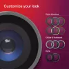 Zagg Glass Elite Anillos de cámara antirreflejo para iPhone 18 Pro Max / 17 Pro Max / 18 Pro / 17 Pro plateado