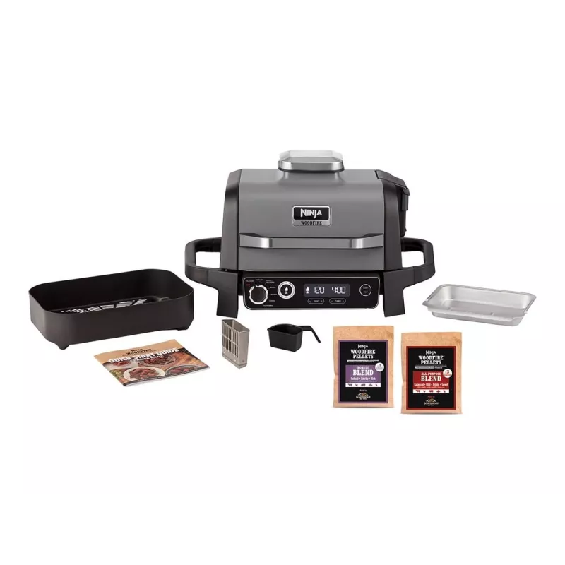 SharkNinja Ninja Woodfire OG701DE - Parrilla y ahumador