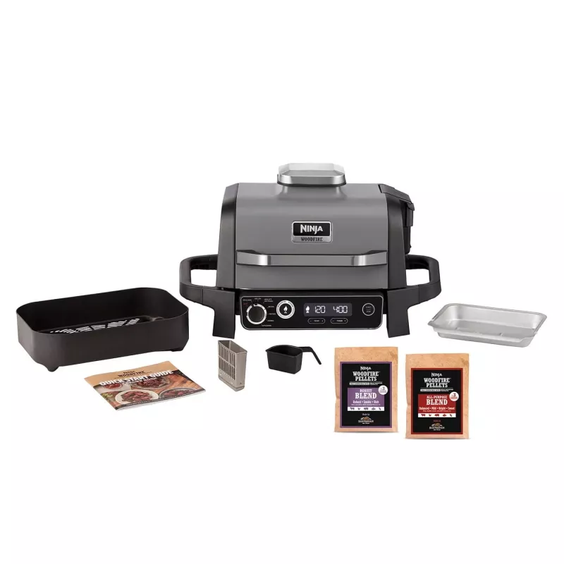 SharkNinja Ninja Woodfire OG701DE - Parrilla y ahumador