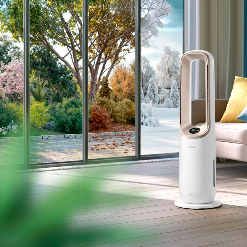 Philips Air Performer Serie 8000 AMF870/16 Purificador de aire 3 en 1 con función ventilador y calefacción