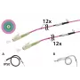 METZ CONNECT OpDAT VIK Cable universal 12x OM4 LC-LC, 100 m, con guía de tiro, IP50 (152U127JJ5100G)