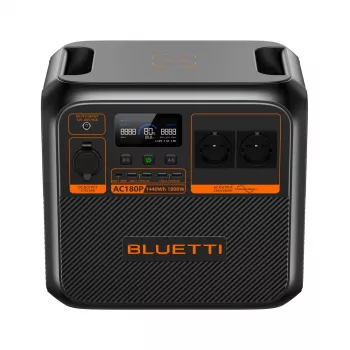 Bluetti AC180P Estación de energía portátil, LiFePO4, 36000 mAh, 1800 W, 16 kg