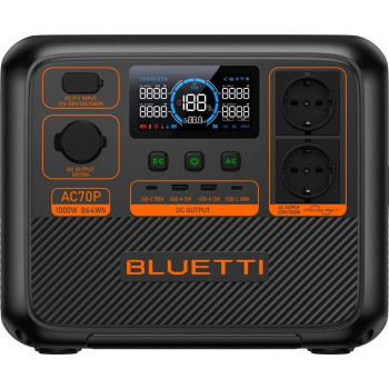 BLUETTI PowerOak AC70P - Estación de energía portátil