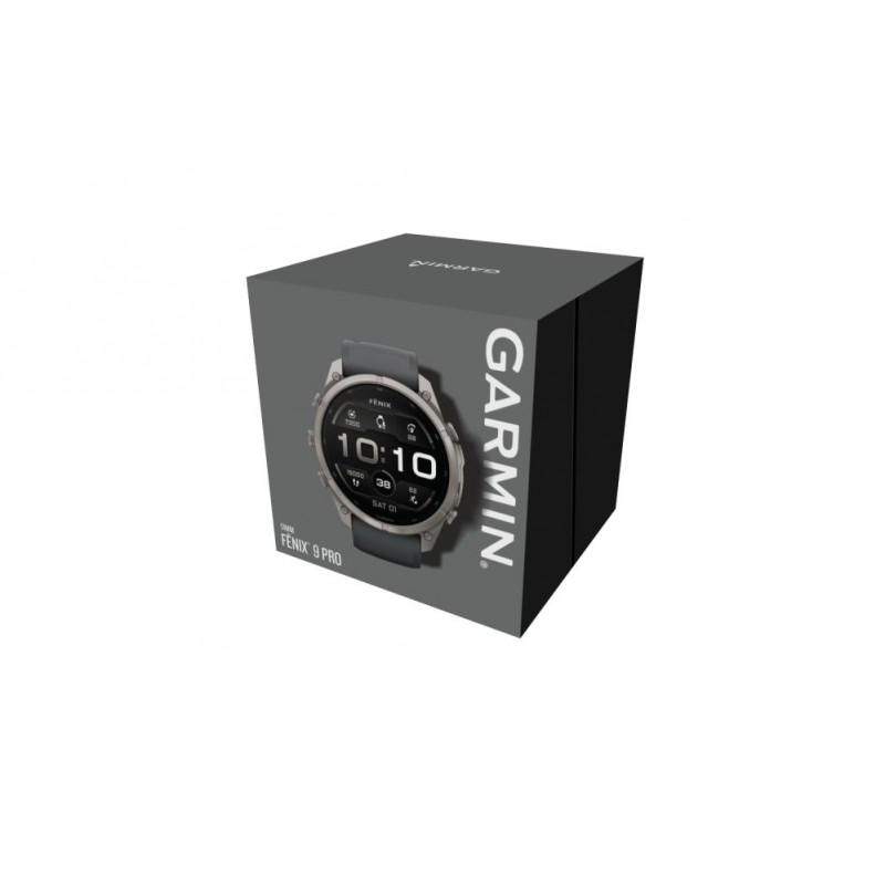 Garmin Fenix 9 Pro – Smartwatch 51mm Titanio con correa de silicona Grafito/Negro