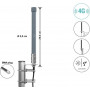 Delock Antena 4G Conector SMA macho 2 - 3 dBi rígida omnidireccional Montaje en pared y mástil Exterior gris 25 cm (60768)