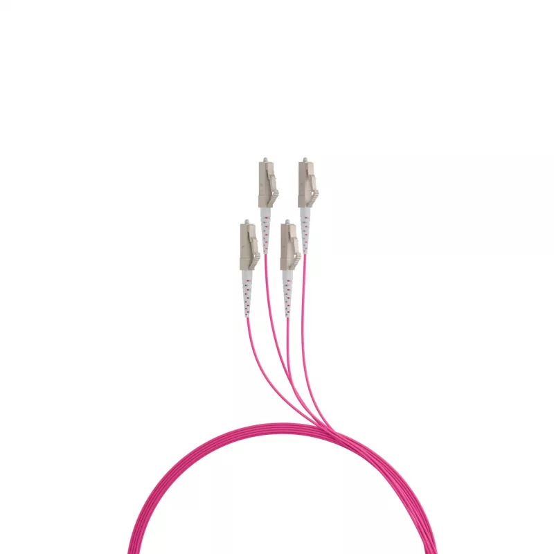 Cable principal de fibra óptica EFB OM4, 4 fibras, LC-LC, 130 m, LSZH