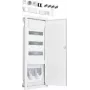Cuadro de distribución Hager VH603NWH con toma de corriente y puerta de chapa de acero