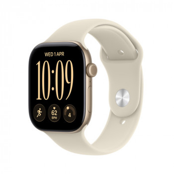 Apple Watch Series 12 (Oro, aluminio, 42 mm, correa deportiva Sand M/L)