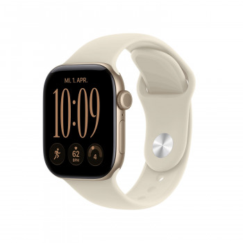 Apple Watch Series 12 (Oro, aluminio, 42 mm, correa deportiva Sand M/L)