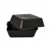 PAPSTAR cajas de menú reutilizables, 15,6 x 15,6 cm, negras, 36 uds. (96548)