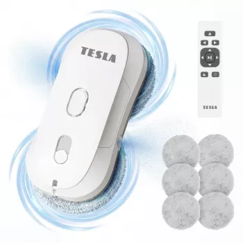 Tesla RoboStar W400 Pro Robot de limpieza de ventanas con mopas giratorias (ROBW400WHTPRO)