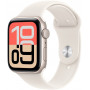 Apple Watch SE 3 (2025) GPS 40mm, Caja de aluminio Starlight, Correa deportiva Starlight S/M (MEH34)