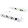 EXSYS EX-1189HMVS-3W Hub de interfaz USB 3.2 Gen 1 (3.1 Gen 1) Type-B Blanco