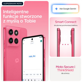 Motorola moto g57 power 5G Smartphone 12GB/256GB, 6,72 pulgadas, 7000 mAh, Dual-SIM, Android 16, rosa