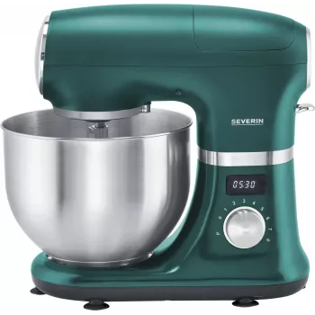 Severin KM 3896 robot de cocina, acero inoxidable / verde mate / negro