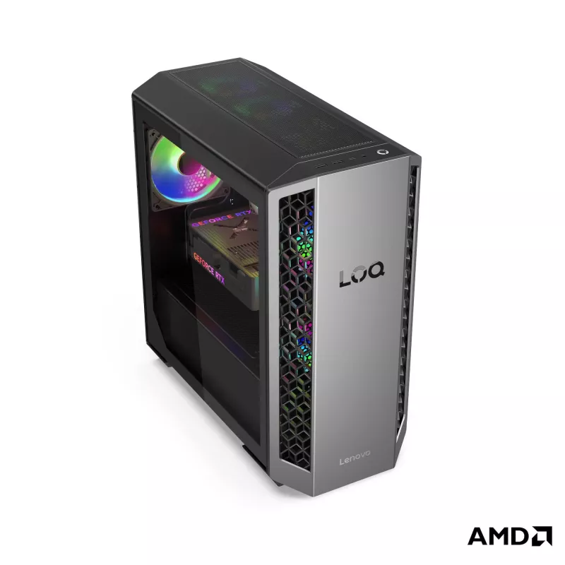 Lenovo LOQ Tower 26ADR10 PC de sobremesa - AMD Ryzen 7 8745HX, 32GB RAM, 1TB SSD, NVIDIA GeForce RTX 5050 8GB, Windows 11 Home