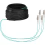 EFB-Elektronik cable troncal OM3 U-DQ(ZN)BH, 4 fibras, 1x4 LC-LC, 30 m, Dca, LSZH (O8303S30OM3)