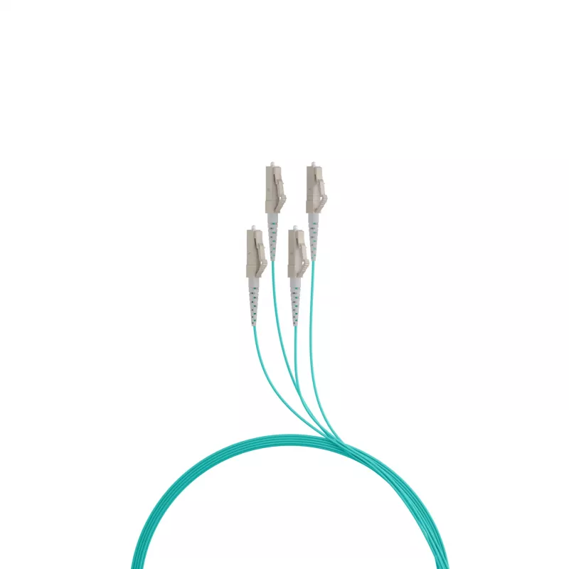 EFB-Elektronik cable troncal OM3 U-DQ(ZN)BH, 4 fibras, 1x4 LC-LC, 30 m, Dca, LSZH (O8303S30OM3)