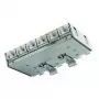 Panel de conexión Telegärtner Cat.6A (profundo) para carril DIN con adaptador TS, 6x conectores hembra RJ45 (J02021A0055)