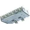 Panel de conexión Telegärtner Cat.6A (profundo) para carril DIN con adaptador TS, 6x conectores hembra RJ45 (J02021A0055)