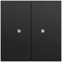 GIRA 517374 pulsador basculante 2 canales OneKNX System 70 negro (517374)