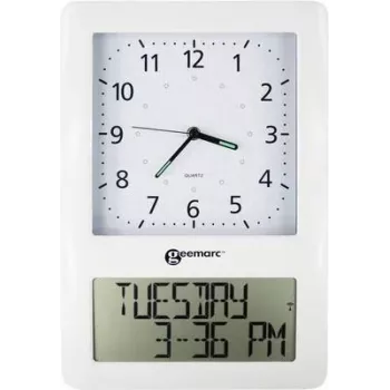 Geemarc VISO50 reloj de pared radiocontrolado, blanco (VISO50_WH_VDE)