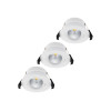 Shelly PbS Hilux DS8 foco LED empotrable inteligente, pack de 3, 2200-6500K, CRI95, 600 lm, Bluetooth, Wi-Fi, blanco