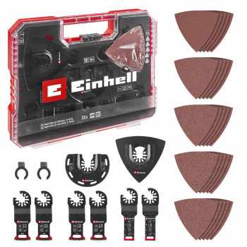 Einhell 708136 Set de accesorios para herramienta multifunción, 35 piezas, en XL-PLUS-CASE