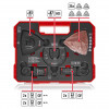 Einhell 708136 Set de accesorios para herramienta multifunción, 35 piezas, en XL-PLUS-CASE