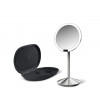 simplehuman Espejo plegable con sensor, 12 cm, recargable, acero inoxidable cepillado